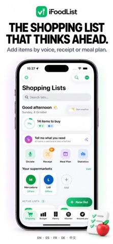 iFoodList official App Store screenshot